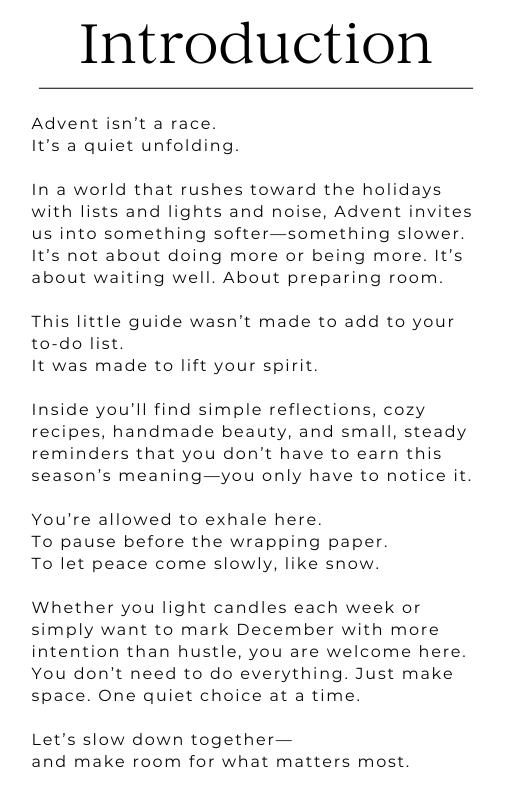 Savoring the Seasons:Advent