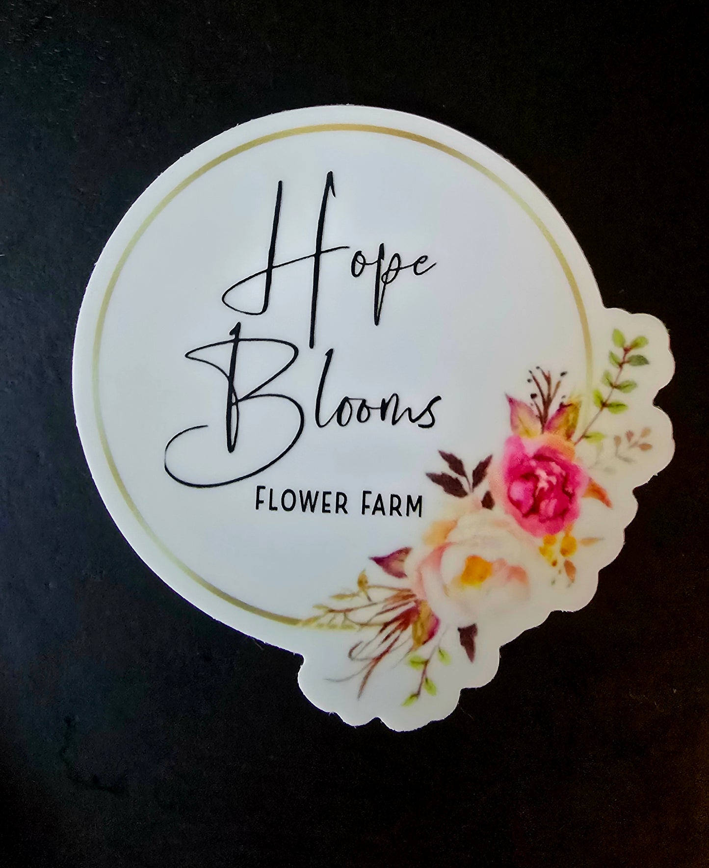 Hope Blooms Water Bottle Sticker